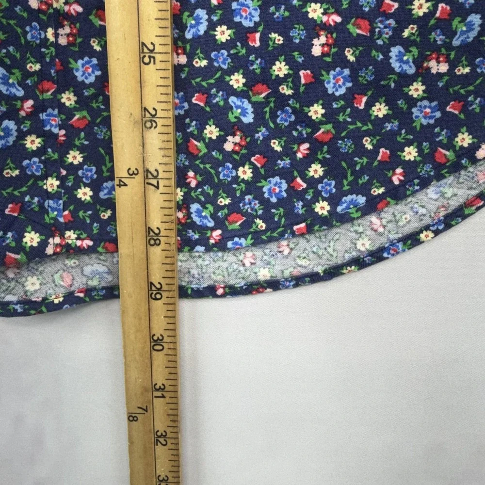 Polo Ralph Lauren Shirt Mens M Navy Floral Classic Fit Short Sleeve Button Up